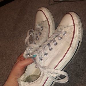white low top converse